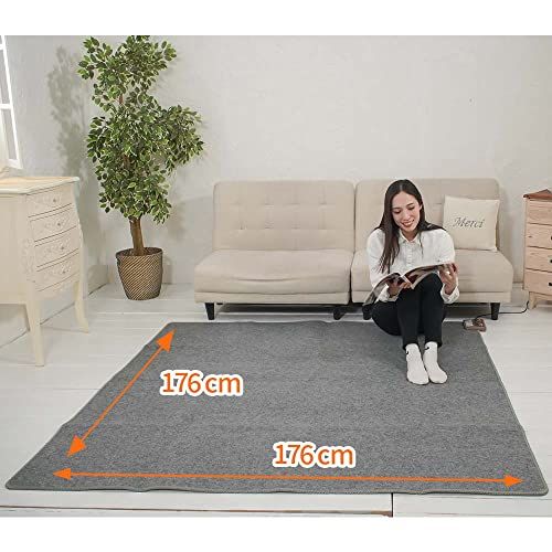 MORITA 電気カーペット 約176×176cm 2畳相当 TMC-200 グレーp