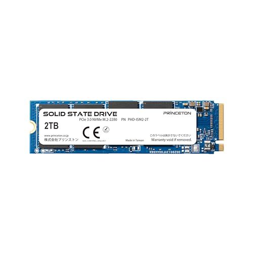 プリンストン 内蔵 SSD 2TB PCIe Gen 3.0 x4 NVMe 連続読み取り最大2350MB 秒 M.2 2280 3D NAND メーカー保証期間3年 EPHD-ISM2-2Tp