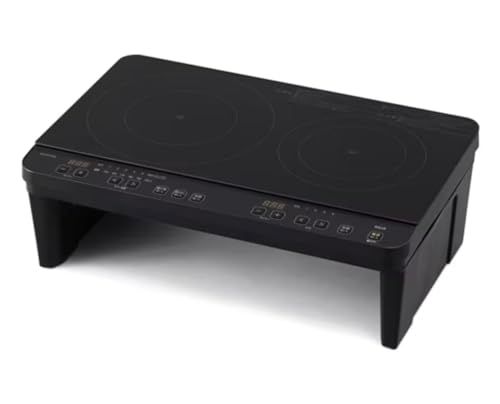 2口IHコンロスタンド付き ブラック アイリスオーヤマ IHK WT 41 S Bp