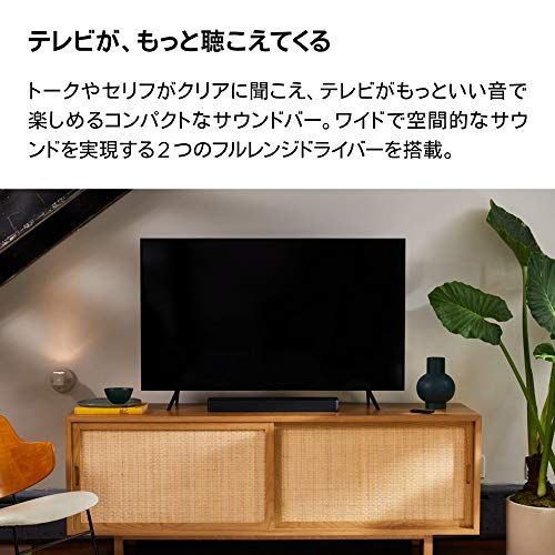 Bose TV Speaker テレビスピーカー Bluetooth 接続 59.4 cm W x 5.6 cm H x 10.2 cm D 2.0 kg ブラックp