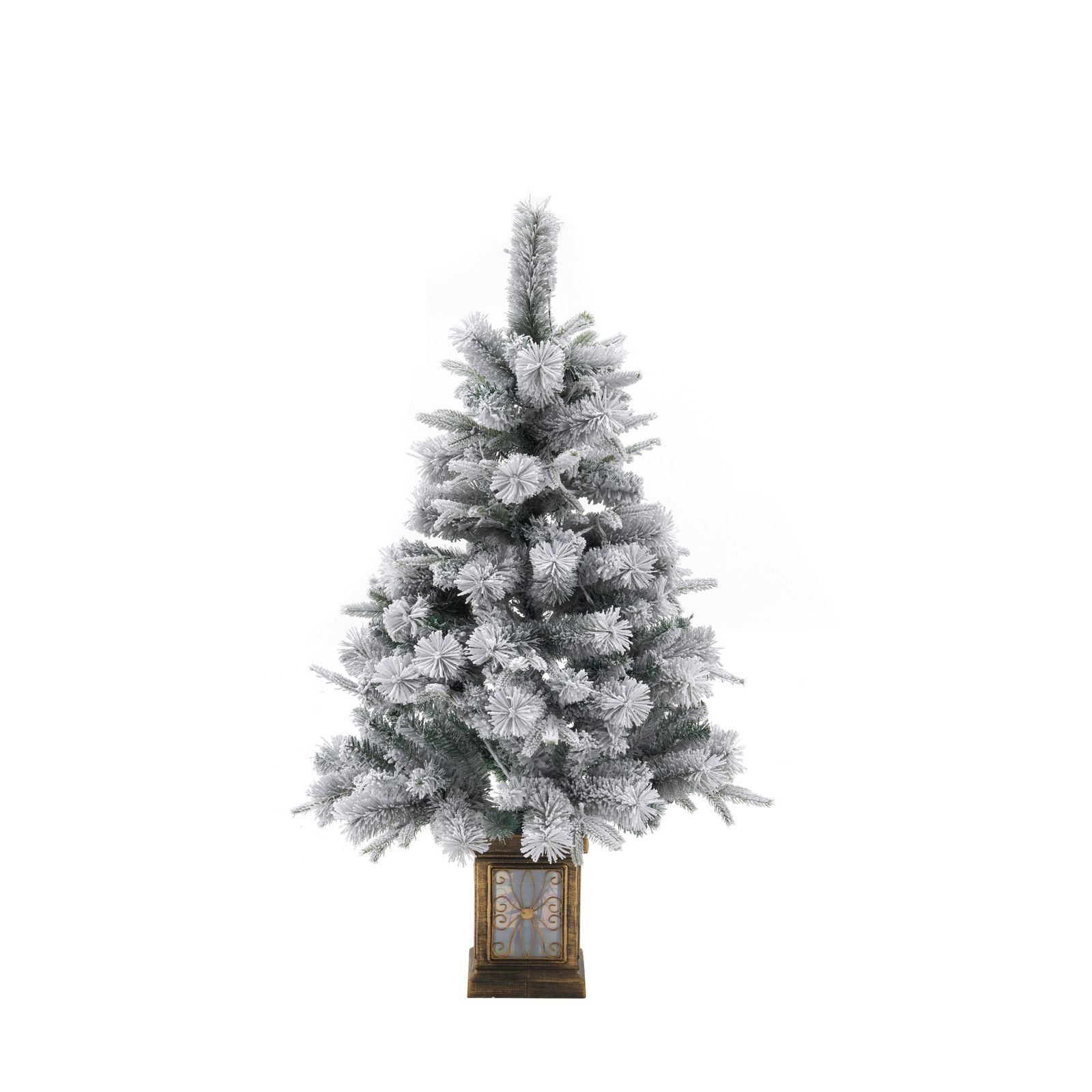 120cm 雪化粧 クリスマスツリー 北欧 おしゃれ LED キラキラ 感 オリジナルポット豊富な枝数 簡単組立 クラシックタイプ クリスマス