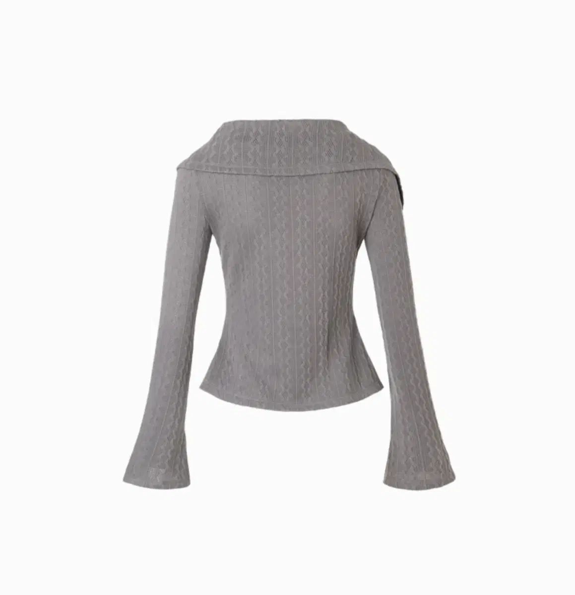  GRACE U Aaron knit top アロンニットトップス グレー s 長袖 ニット セーター