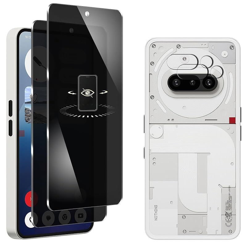 2+2枚】nothing phone 3a ガラスフィルム 180°覗き見防止 nothing