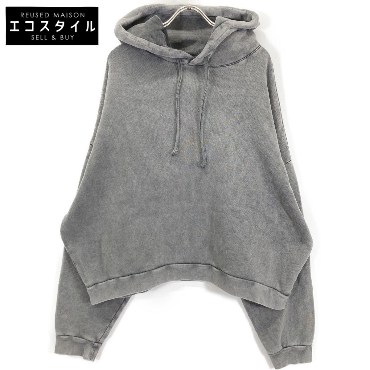 ACNE STUDIOS アクネ ストゥディオズ 25AW フェイデッドブラック フーデッドセーター M