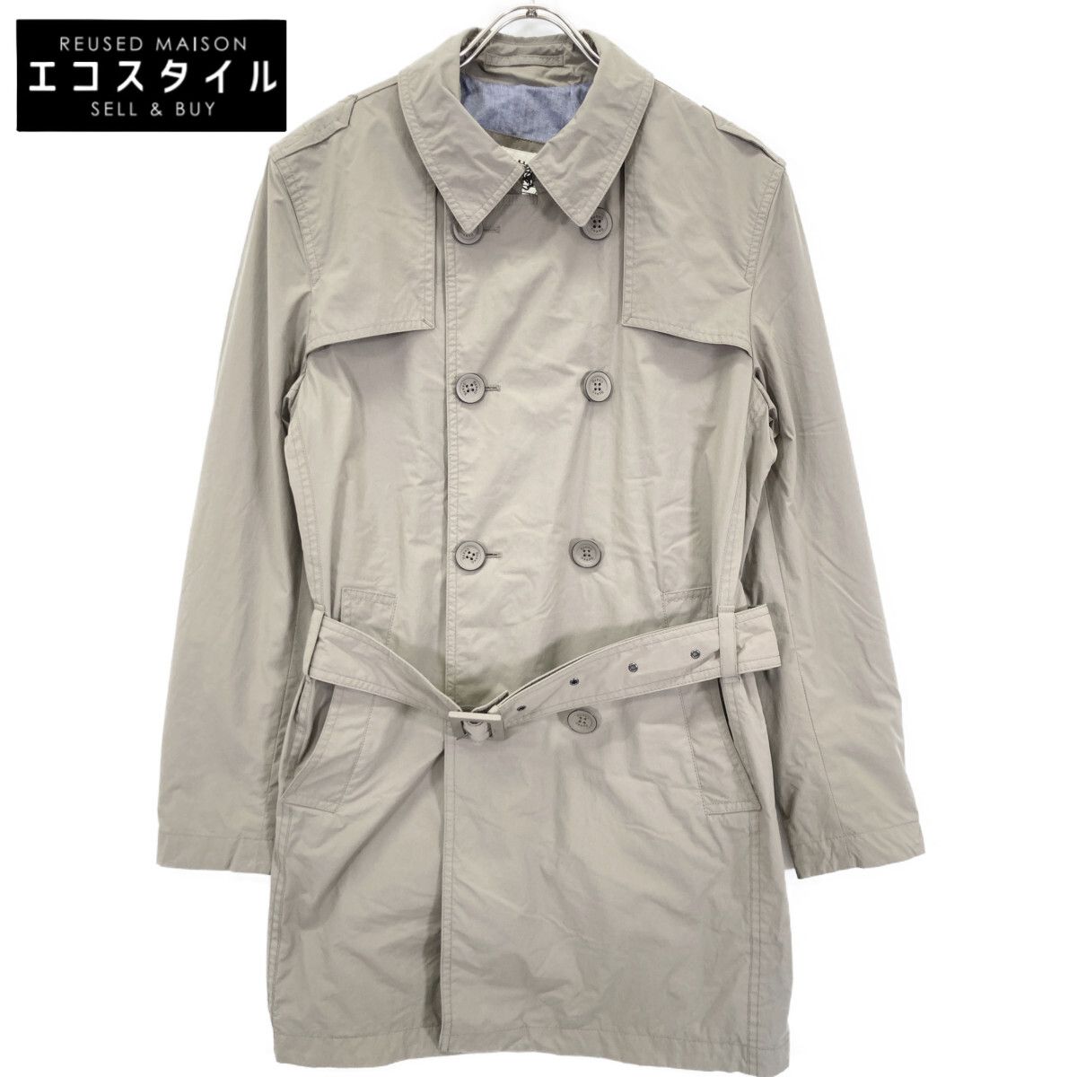 HERNO ヘルノ IM0091U ベージュ ナイロン トレンチコート 46