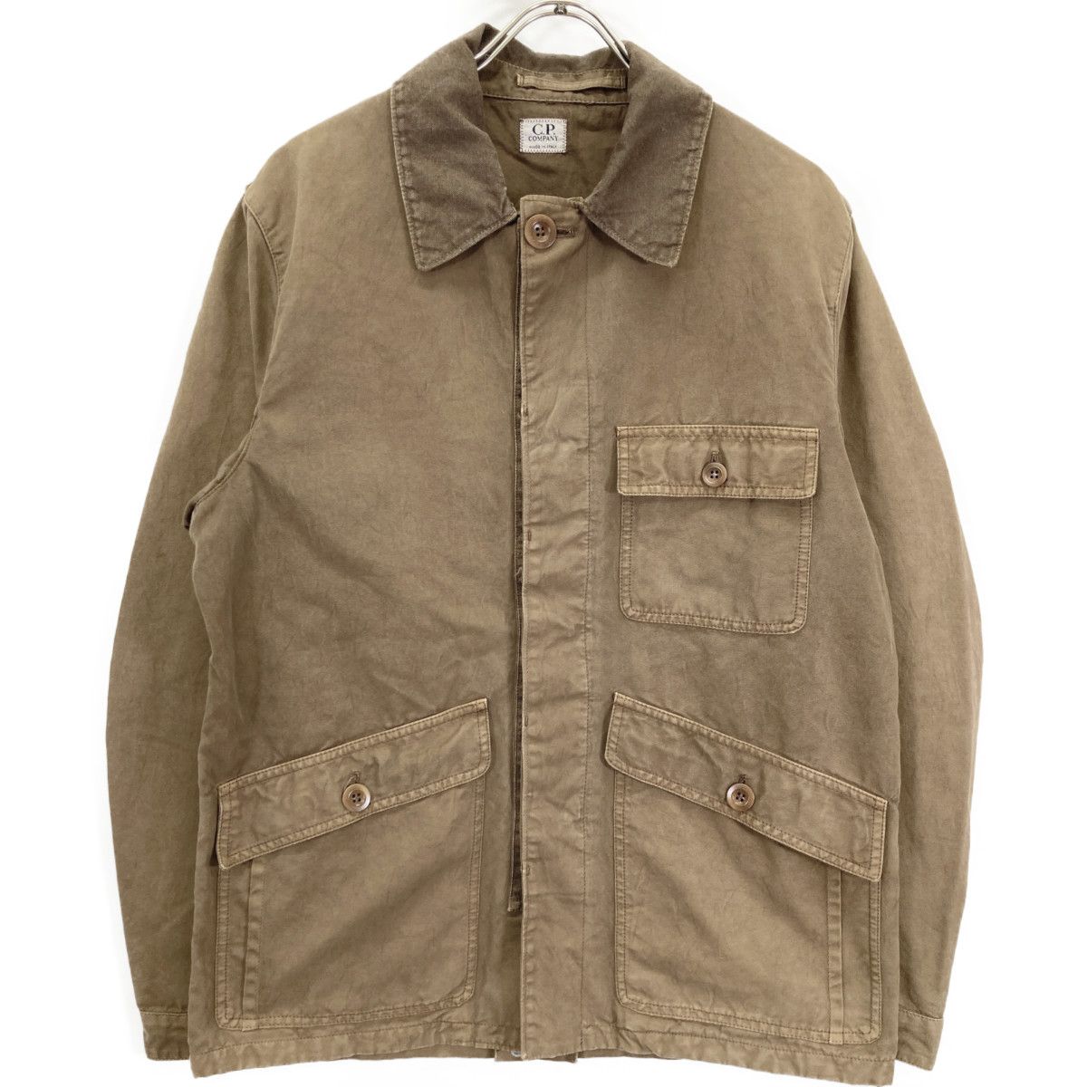 C.P.COMPANY シーピーカンパニー ブラウン 3つポケ コットンカバーオール 46