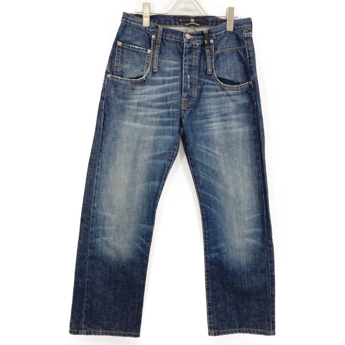 STONE ISLAND ストーンアイランド インディゴ ボタンフライ ストレートデニムパンツ 30