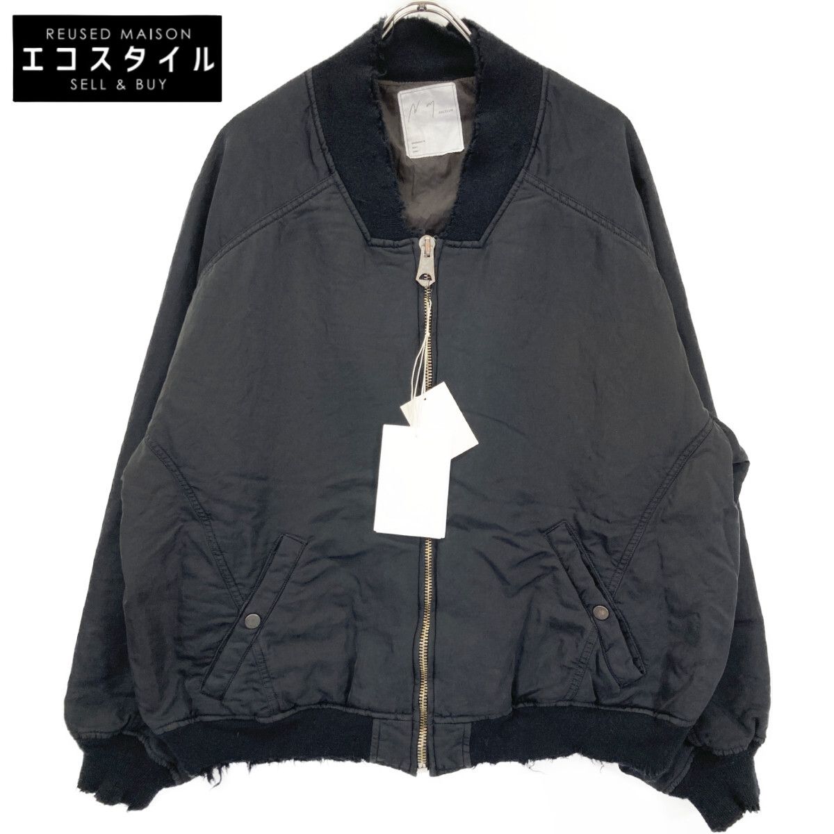 ANCELLM アンセルム 25AW ANC-JK53 ブラック FADED BOMBER JACKET フェードボンバージャケット 3