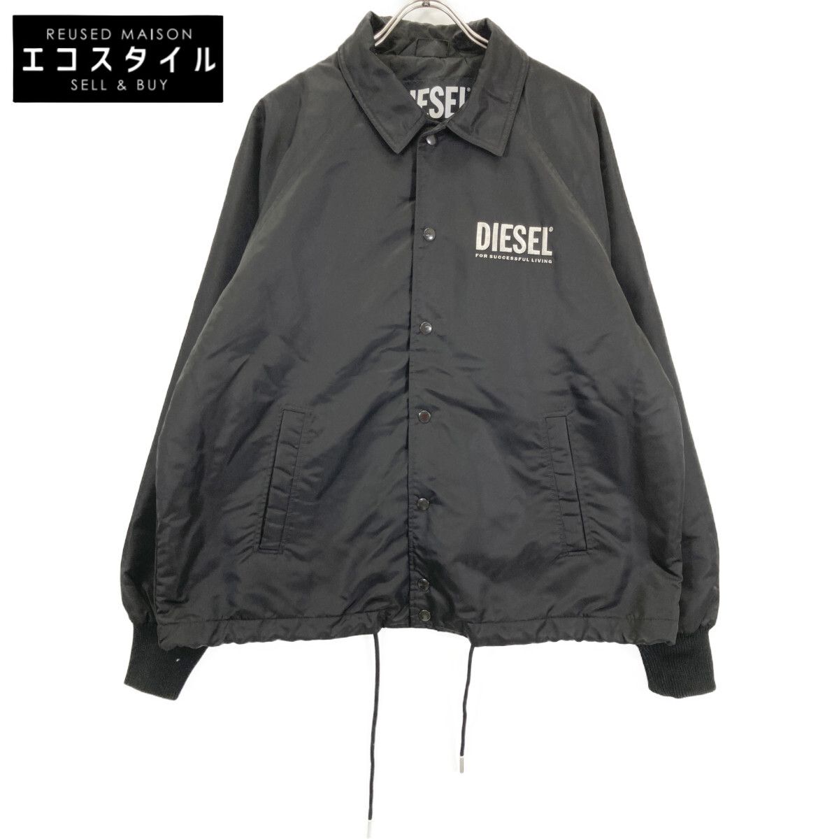 DIESEL ディーゼル ﾌﾞﾗｯｸ ﾅｲﾛﾝ ｺｰﾁｼﾞｬｹｯﾄ M