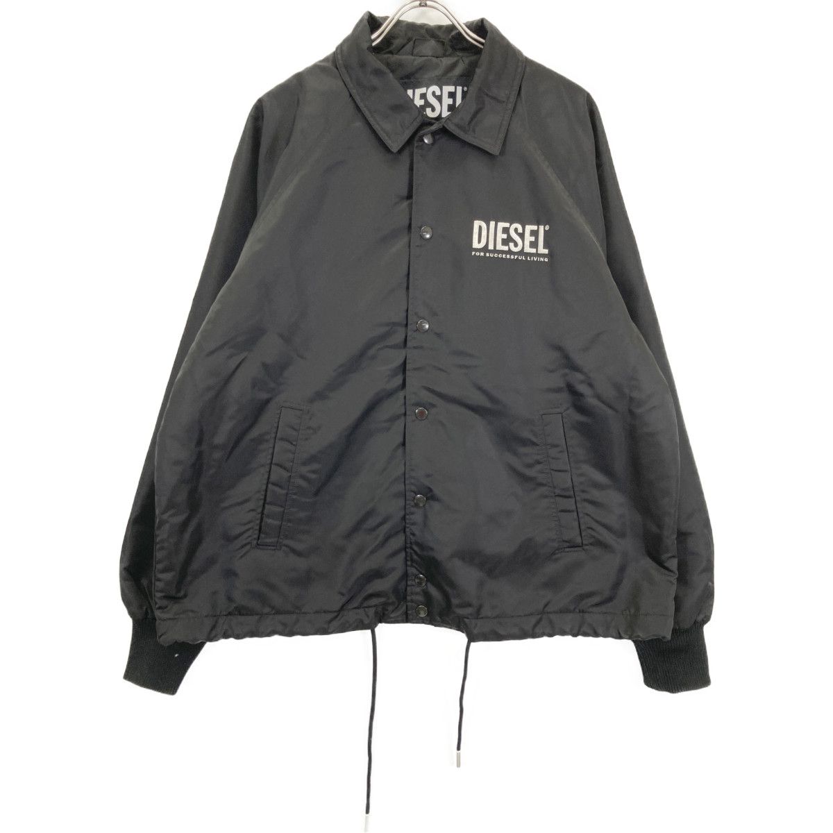 DIESEL ディーゼル ブラック ナイロン コーチジャケット M