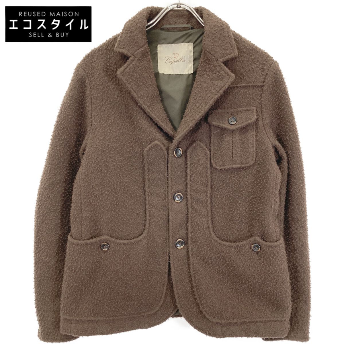 CAPALBIO カパルビオ ﾌﾞﾗｳﾝ G501W1928 ｶｾﾝﾃｨｰﾉ ｻﾌｧﾘｼﾞｬｹｯﾄ 44