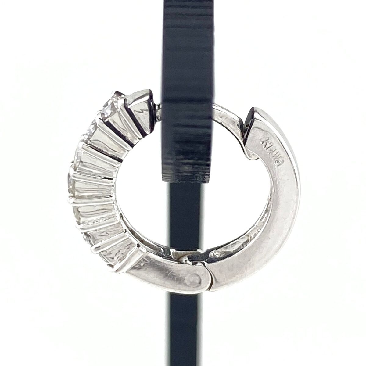 メレダイヤ デザインピアス WG ホワイトゴールド フープ ピアス K 14 ダイヤモンド レディース