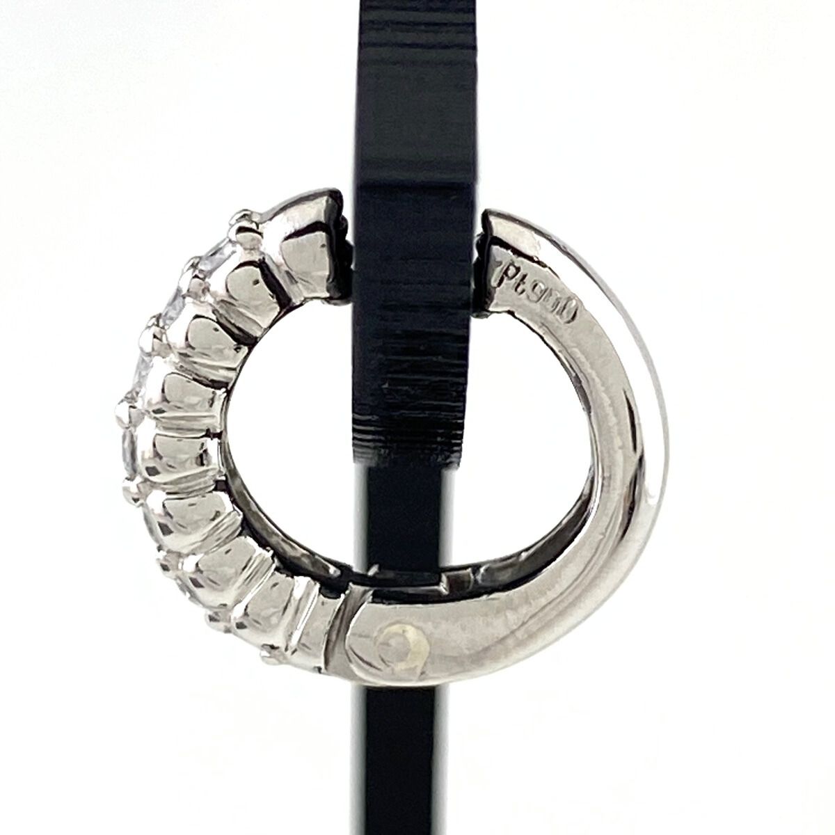 メレダイヤ デザインイヤリング プラチナ フープ イヤリング Pt 900 ダイヤモンド レディース