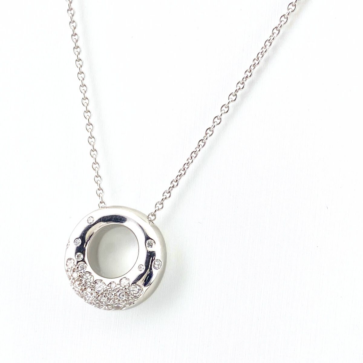 ショーメ Chaumet アノーキャビア ネックレス WG ホワイトゴールド ペンダント ネックレス 750 ダイヤモンド レディース