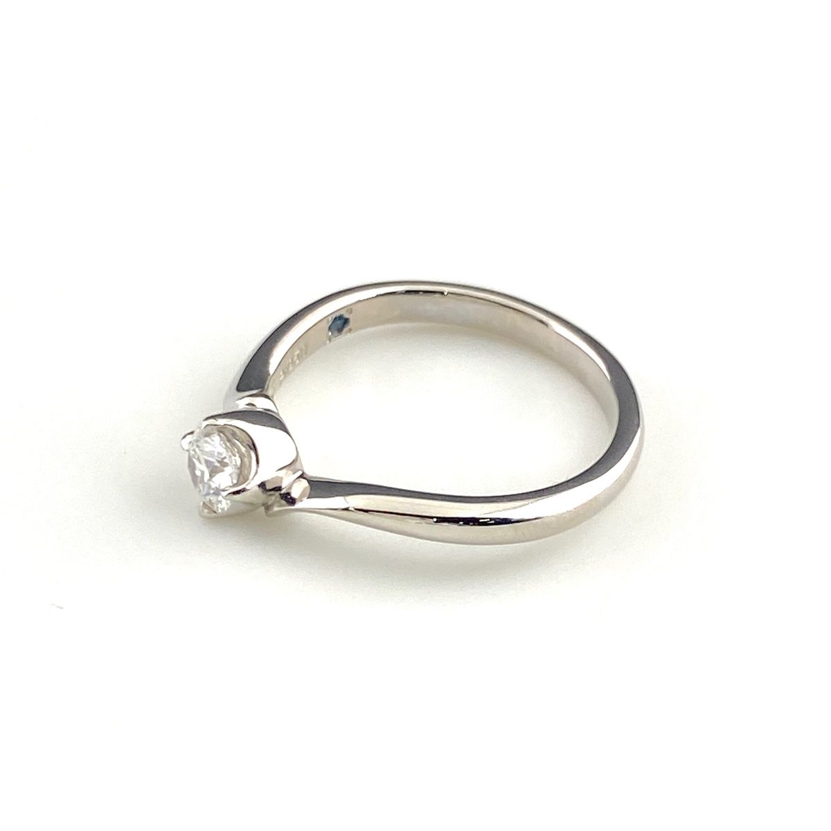 ヨンドシー 4℃ メレダイヤ デザインリング プラチナ 指輪 ソリティア ソリテール リング 8号 Pt 950 ダイヤモンド レディース