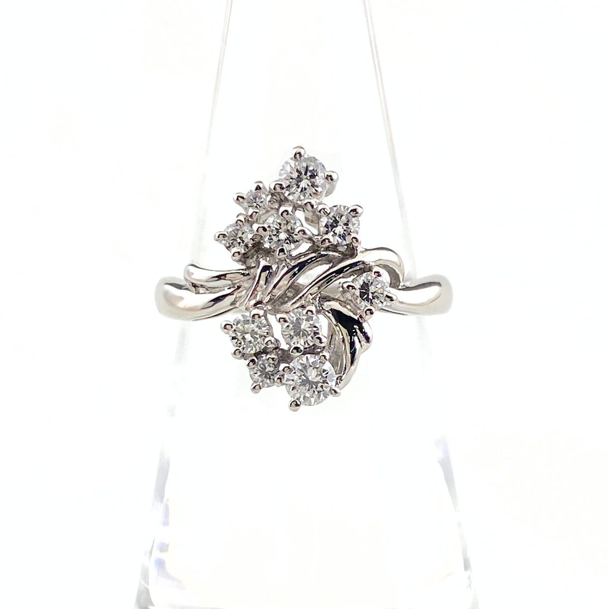 VERITE メレダイヤ デザインリング プラチナ 指輪 リング 11.5号 Pt 900 ダイヤモンド レディース