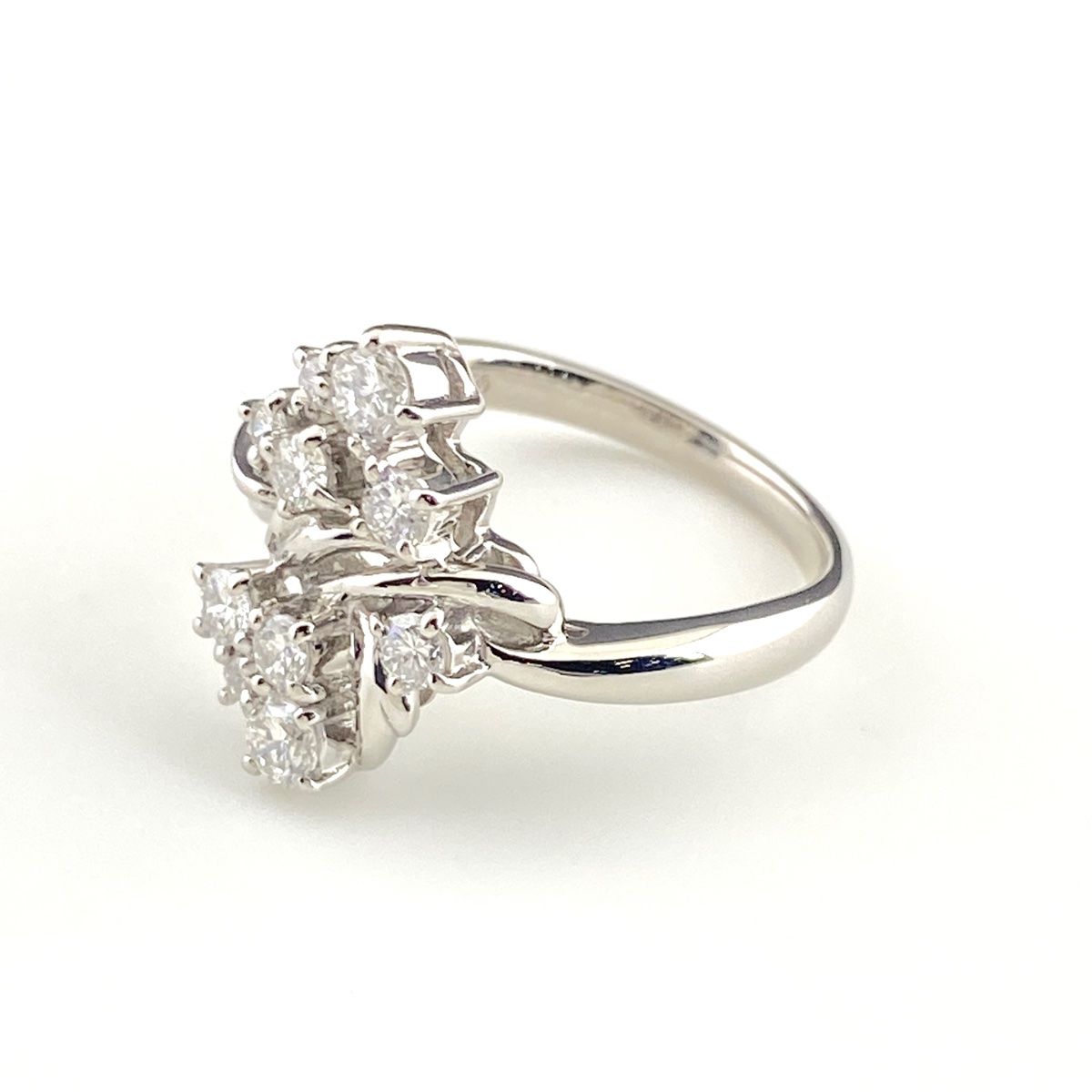 VERITE メレダイヤ デザインリング プラチナ 指輪 リング 11.5号 Pt 900 ダイヤモンド レディース