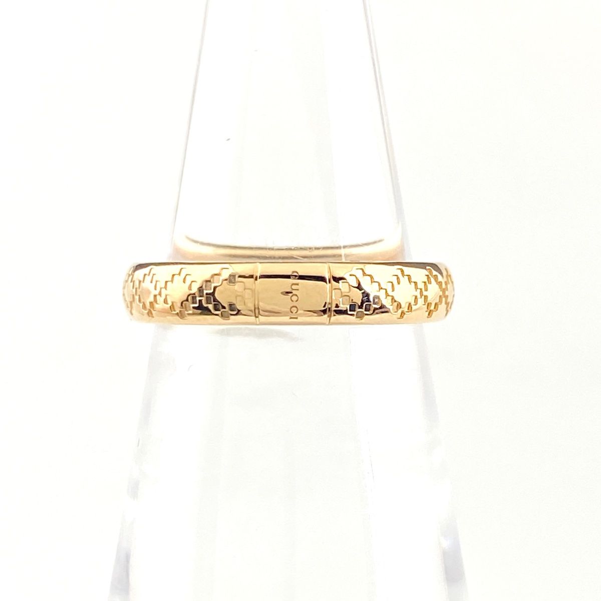 グッチ GUCCI ディアマンティッシマ リング PG ピンクゴールド 指輪 リング 6.5号 750 レディース