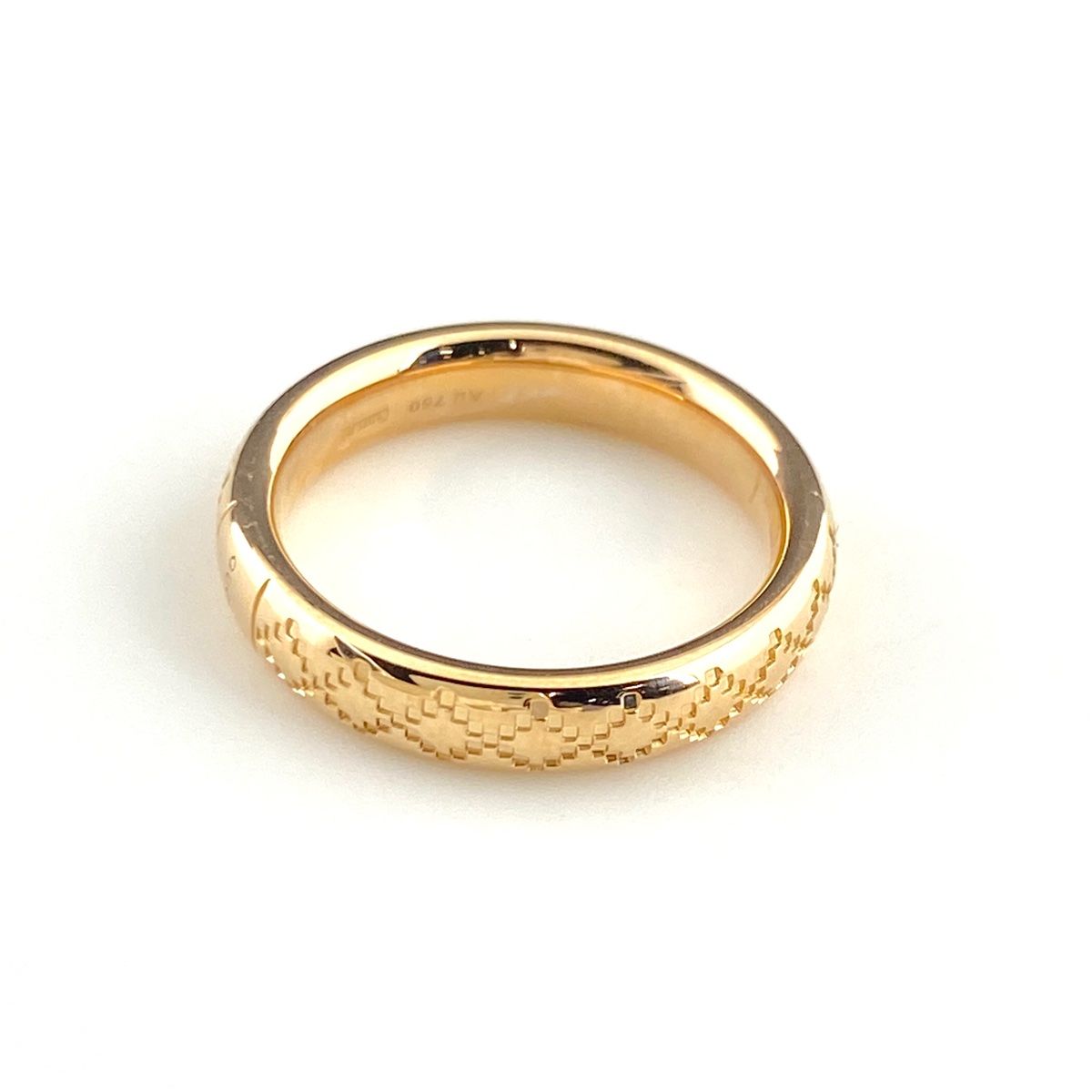 グッチ GUCCI ディアマンティッシマ リング PG ピンクゴールド 指輪 6.5号 750 レディース