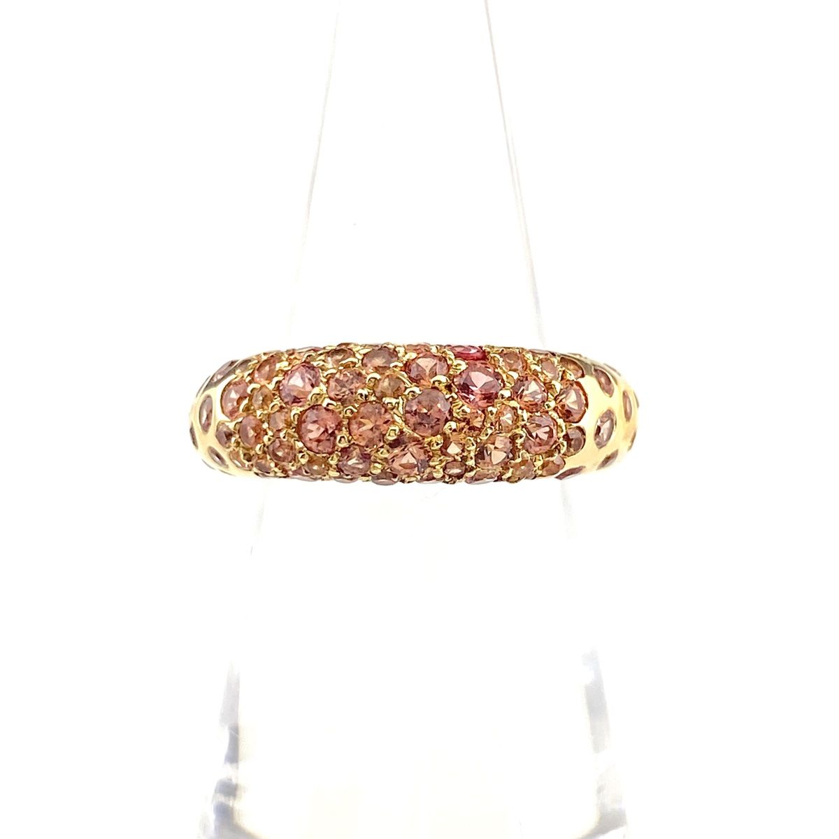 ショーメ Chaumet アノーキャビア リング YG イエローゴールド 指輪 リング 9.5号 750 サファイア レディース