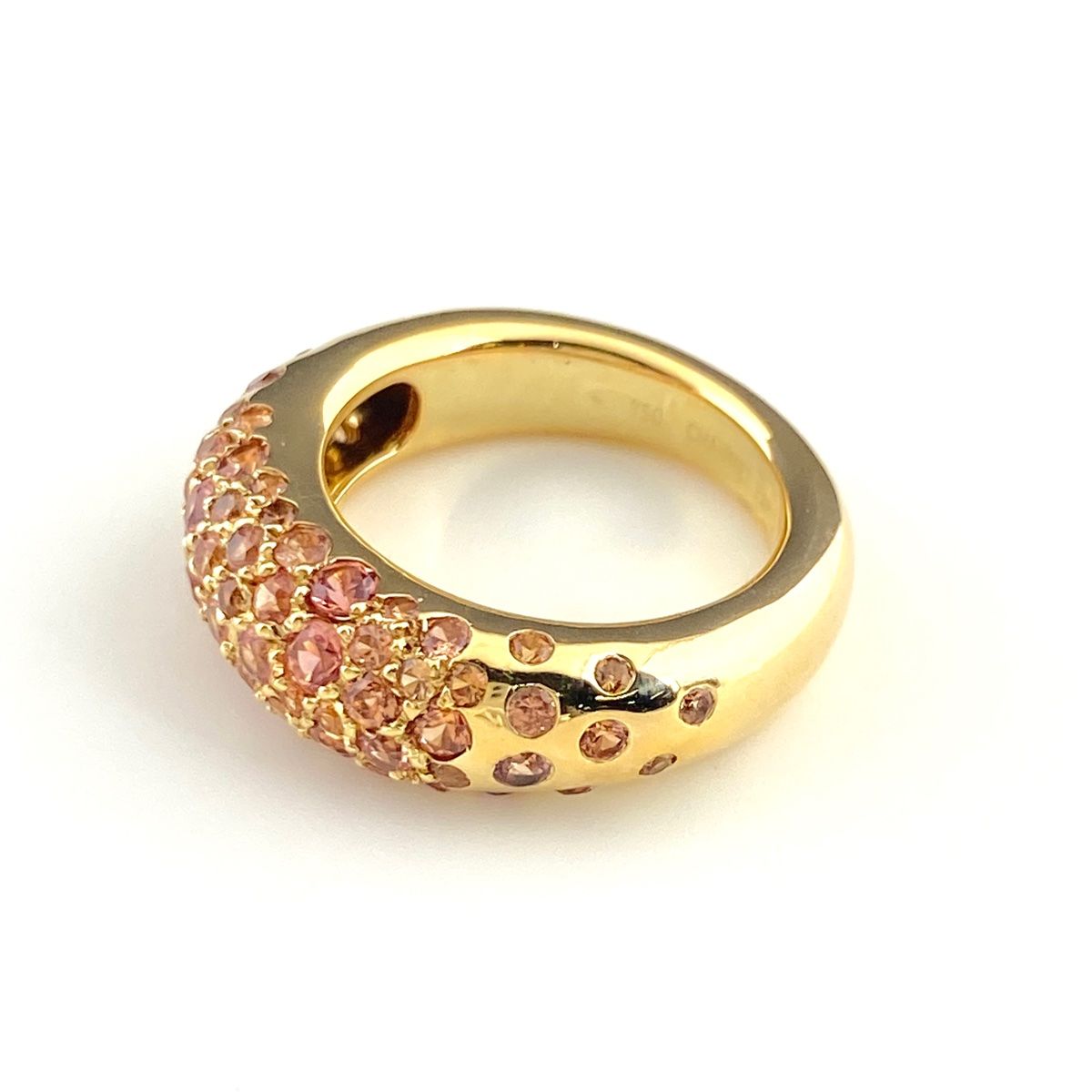 ショーメ Chaumet アノーキャビア リング YG イエローゴールド 指輪 9.5号 750 サファイア レディース