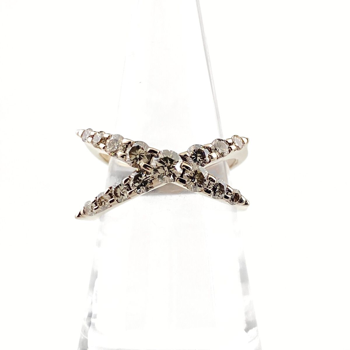 カシケイ KASHIKEY ネイキッド リング 指輪 メレダイヤ リング 14号 K18 ダイヤモンド レディース