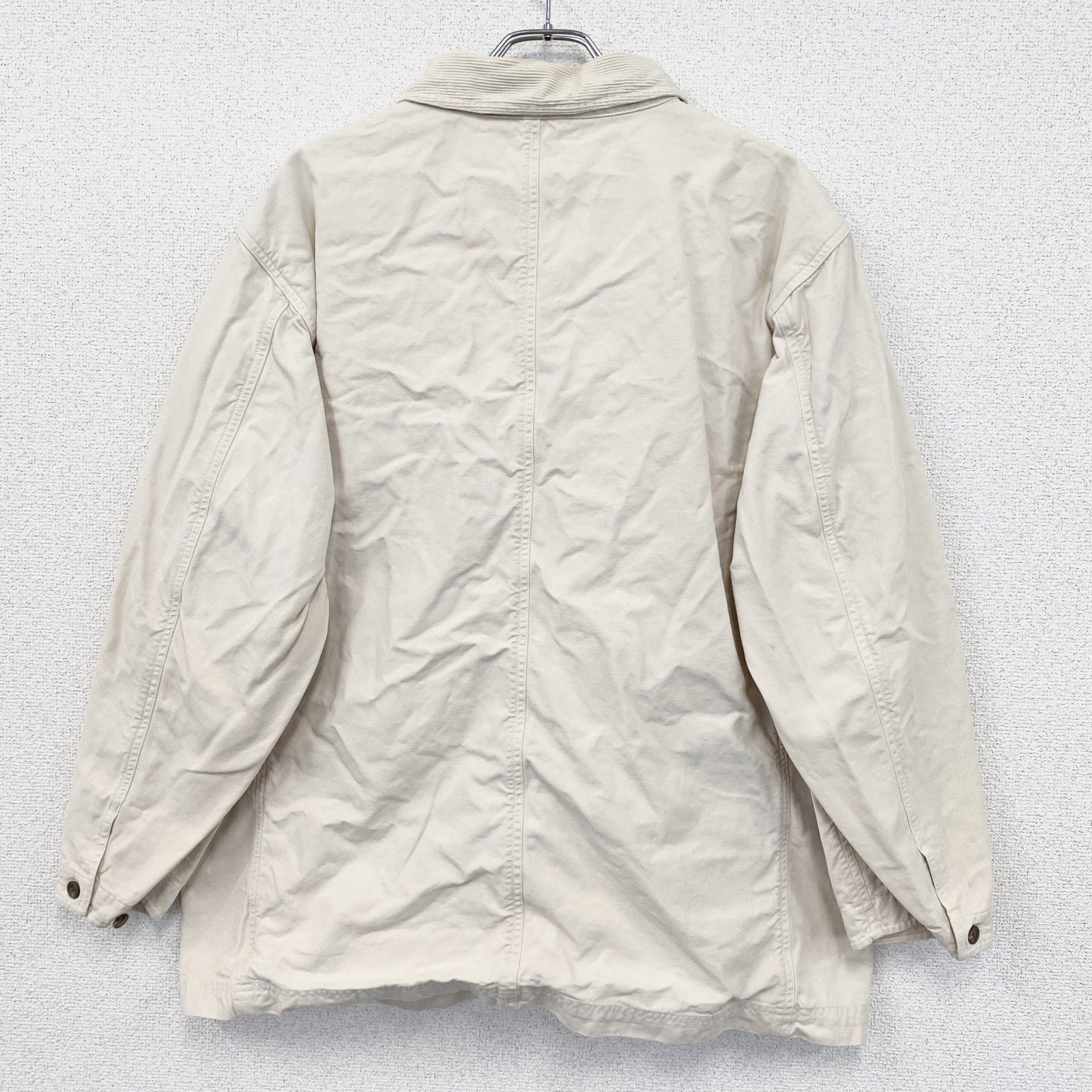 3点以上まとめ買いで20 OFF 古着 90s POLO by Ralph Lauren ラルフローレン ハンティングジャケット クリーム色 Lサイズ