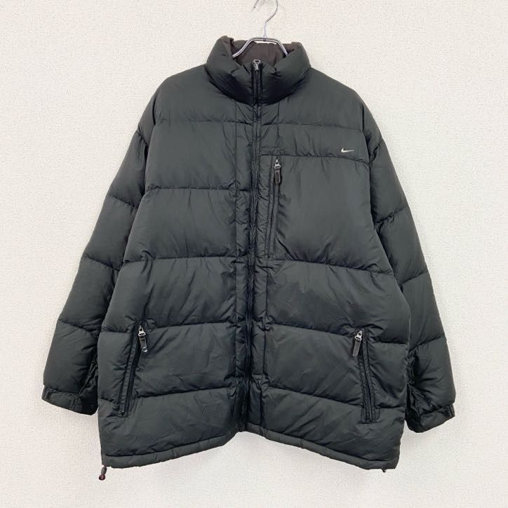 3点以上まとめ買いで20 OFF 古着 00s NIKE ナイキ ダウンジャケット ダウン80% ヴィンテージ 黒 ブラック XLサイズ