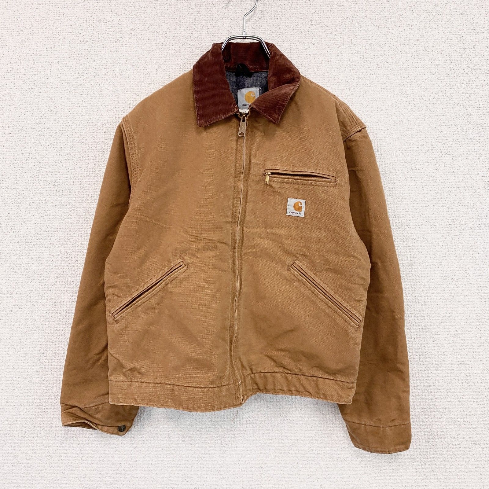 3点以上 で20 OFF 古着 Carhartt カーハート デトロイトジャケット ダックジャケット ブランケットライナー 茶色 ブラウン