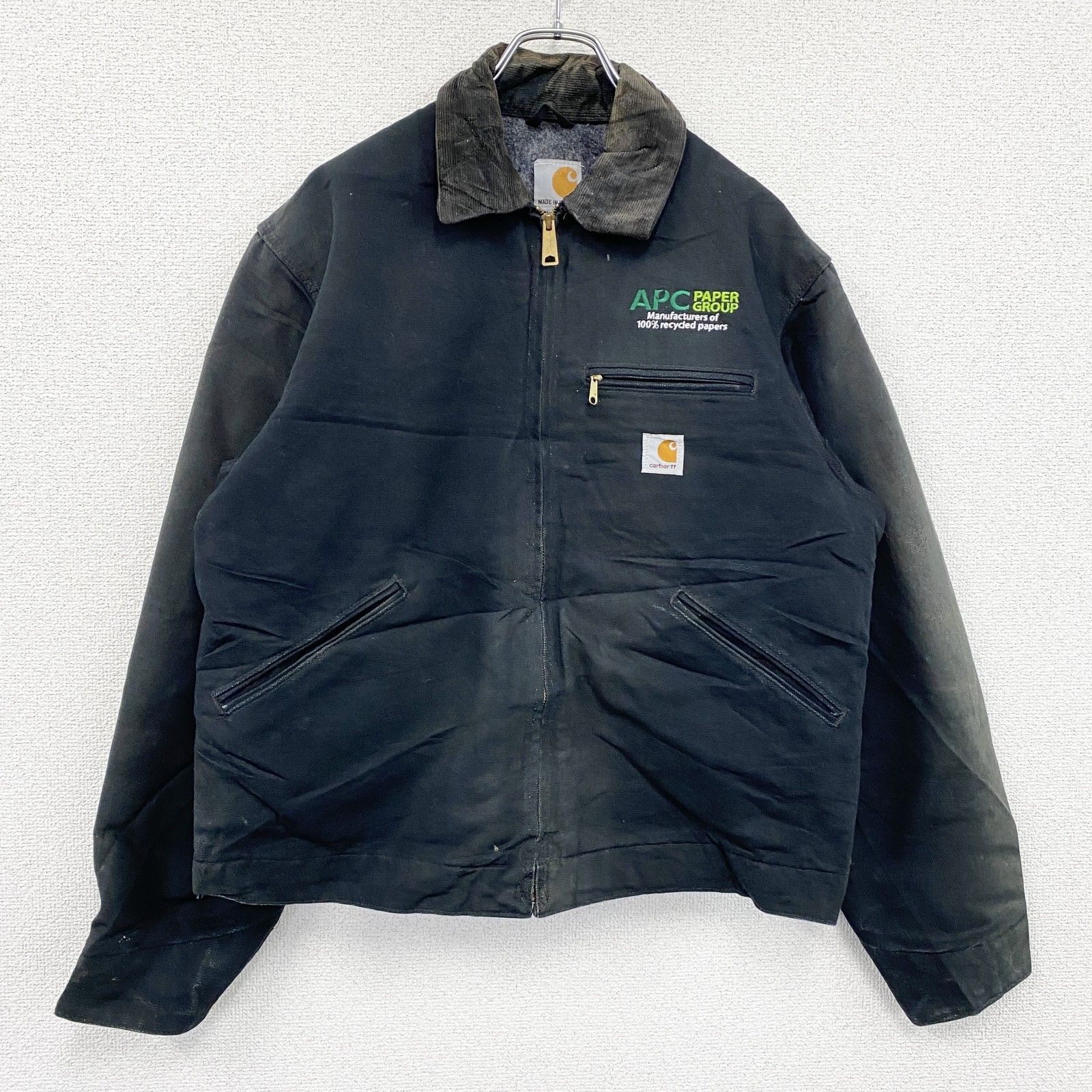 3点以上まとめ買いで20 OFF 古着 Carhartt カーハート デトロイトジャケット ダックジャケット ブランケットライナー 黒 ブラック Mサイズ