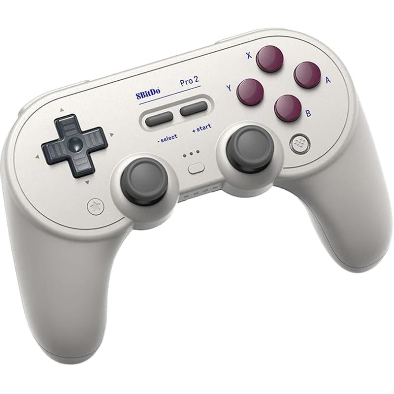 8BitDo Pro 2 Switch用のBluetoothコントローラー ホールエフェクトジョイスティックアップデート Switch PC Android Steam Deck&Apple用のワイヤレスゲームコントローラー G Classic