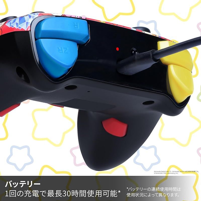  任天堂ライセンス商品 PowerA パワーエー エンハンスド ワイヤレスコントローラー for Nintendo Switch 星のカービィ プププ大集合! 01 コントローラー 周辺機器