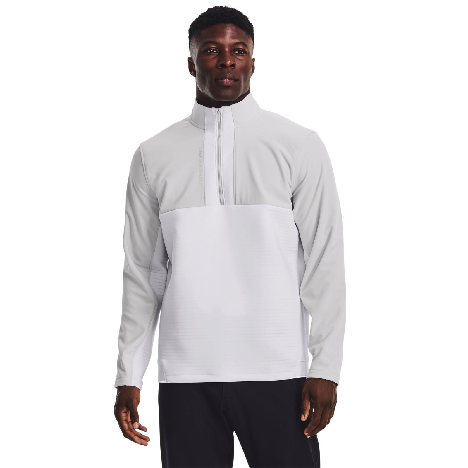 アンダーアーマー ゴルフアウター UAストーム デイトナ 1 2ジップ ジャケット メンズ White Halo Gray Reflective 2XL