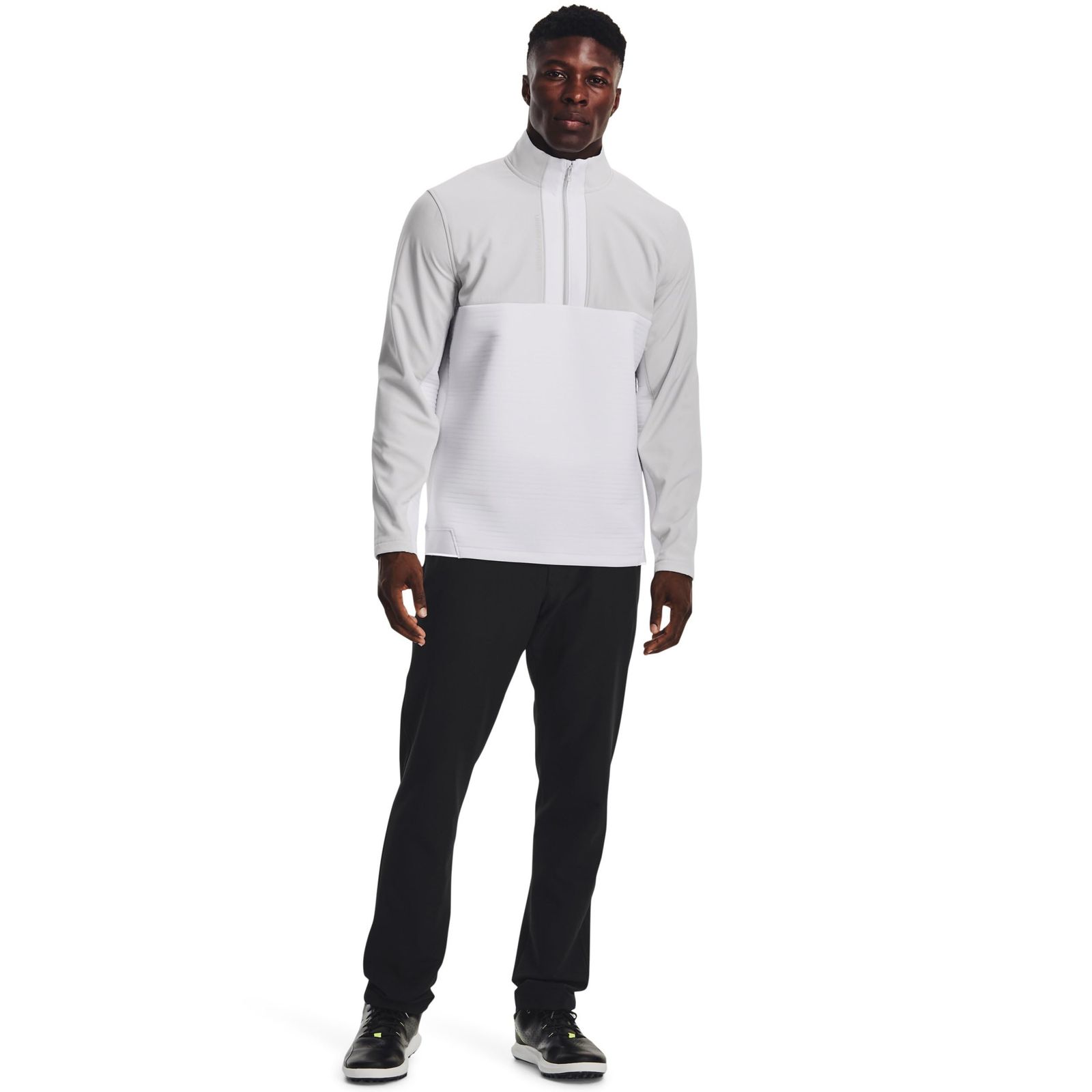 アンダーアーマー ゴルフアウター UAストーム デイトナ 1 2ジップ ジャケット メンズ White Halo Gray Reflective 2XL