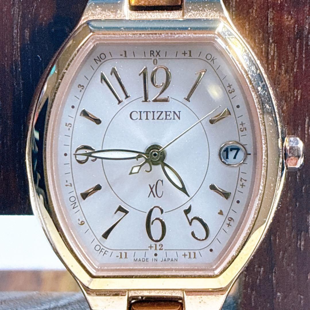 CITIZEN XC 腕時計 ゴールド 電波ソーラー レディース