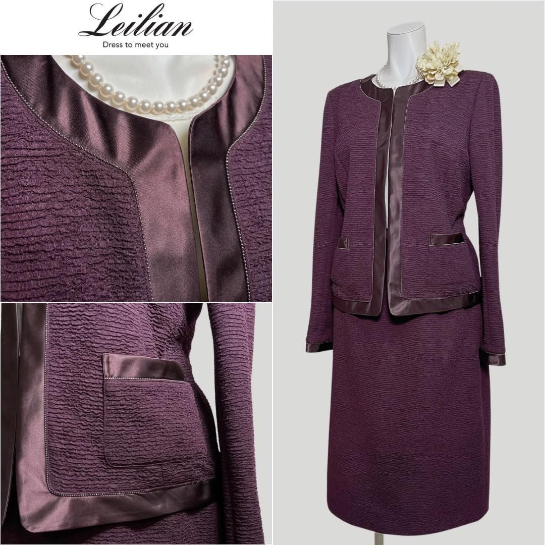 当日発送 レリアン セレモニー 9号 ボルドー ストレッチ素材