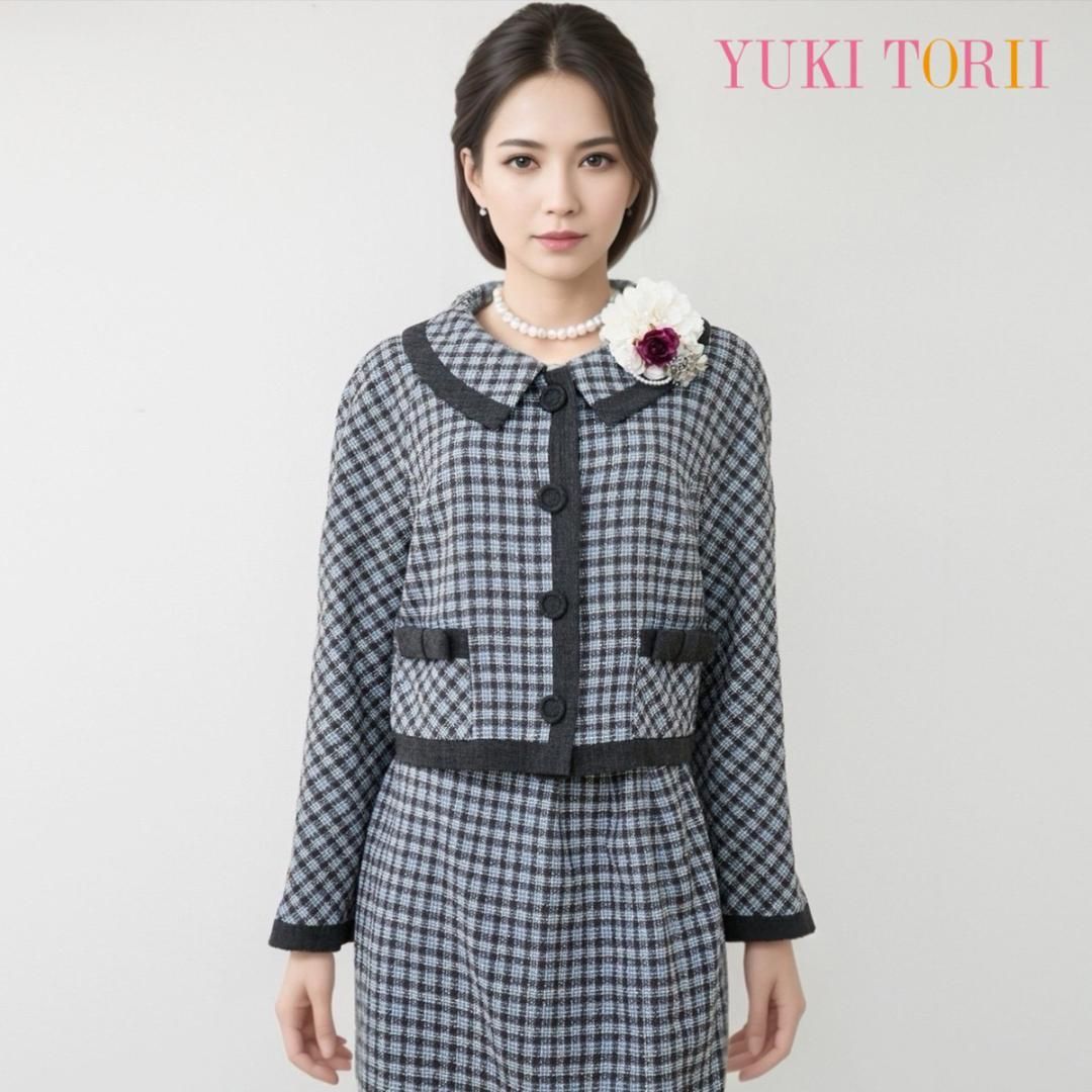 当日発送 ユキトリイ セレモニースーツ 9号 ブルーグレー系