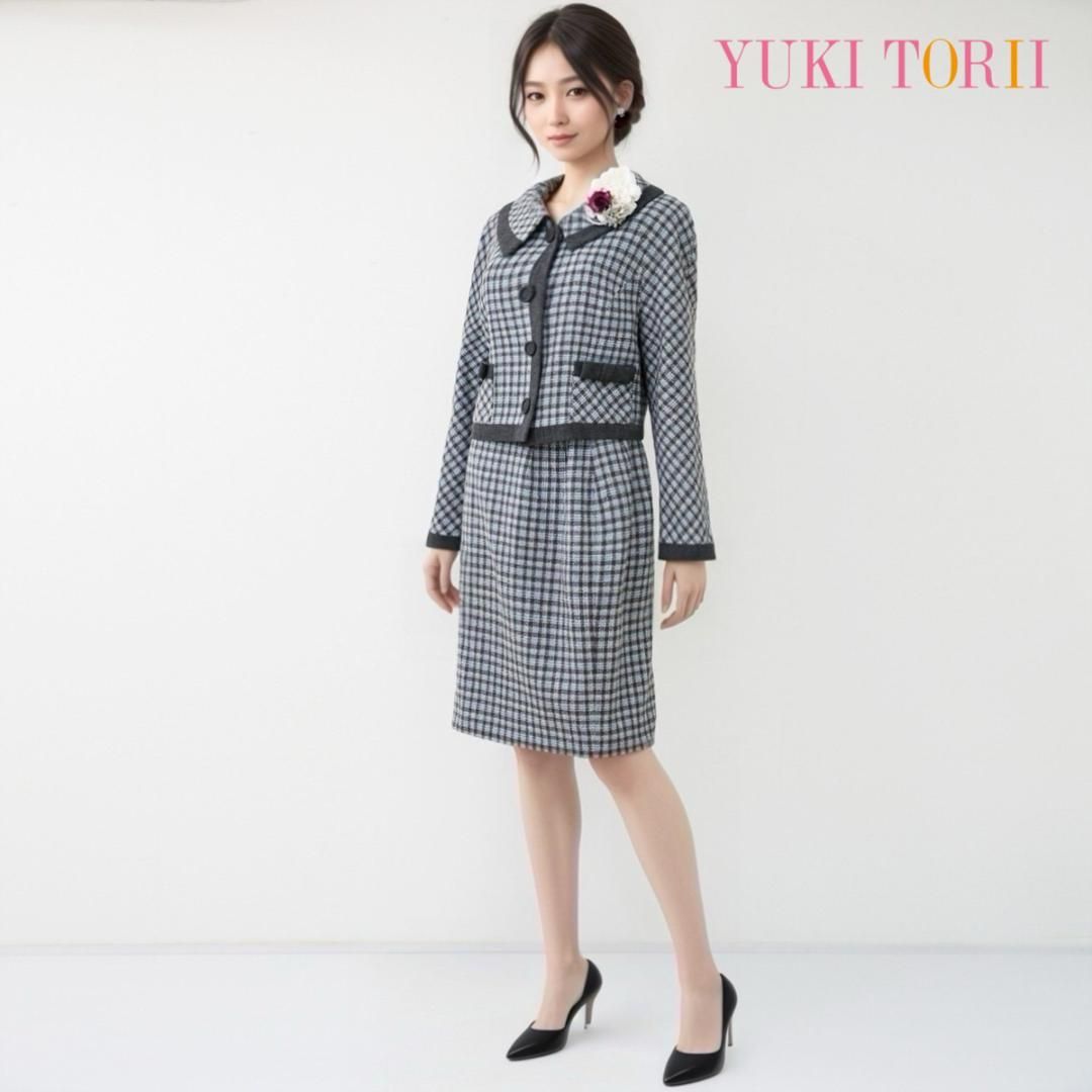 当日発送 ユキトリイ セレモニースーツ 9号 ブルーグレー系