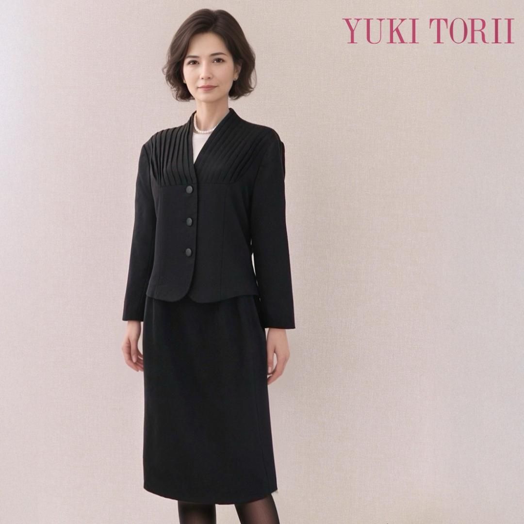 〇当日発送 ユキトリイ 礼服 9号 黒 清楚できちんと感