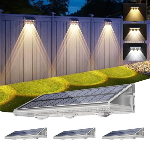 YiLaie ソーラーライト 屋外 IP67防水 2000mAh大容量バッテリー LEDガーデンライト 自動点灯 消灯 高輝度 庭 ライト ソーラー 取付簡単 電気代0 ガーデン 壁掛け 庭先 表玄関 駐車場 電球色 昼白色 昼光色 e23305ae