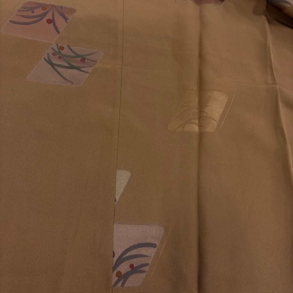  道行 身丈89 cm 裄丈66 M 和装コート 都衿 雪芝 茶色 正絹 秀品 羽織 着物 浴衣
