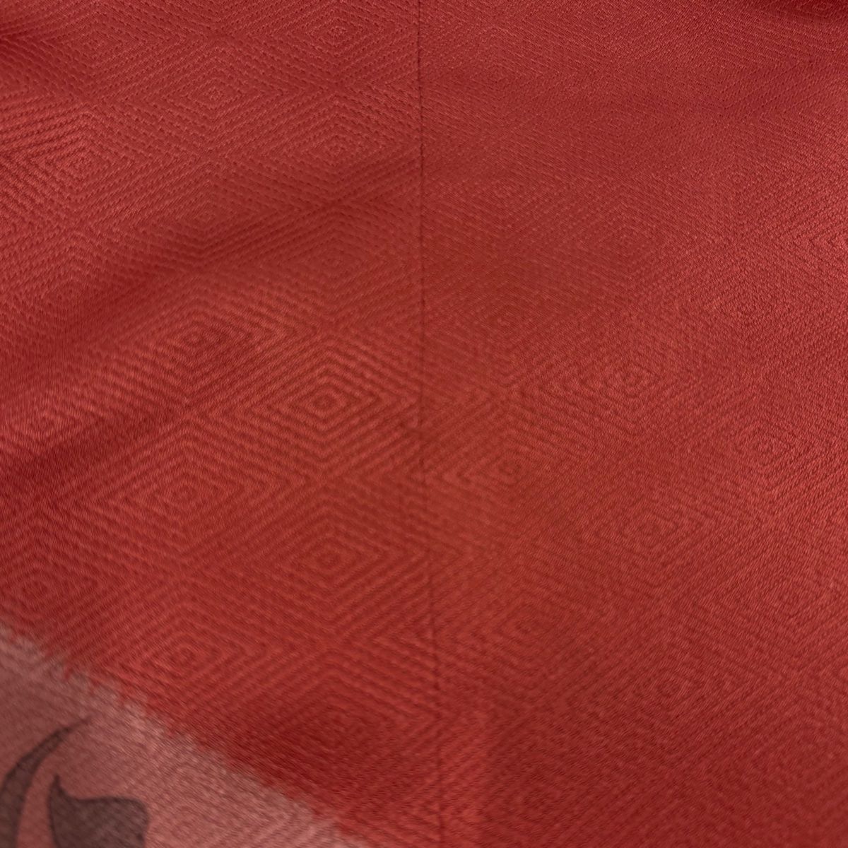  道中着 身丈87 cm 裄丈61.5 S 和装コート 角衿 霞 草花 絞り 濃ピンク 正絹 秀品 羽織 着物 浴衣