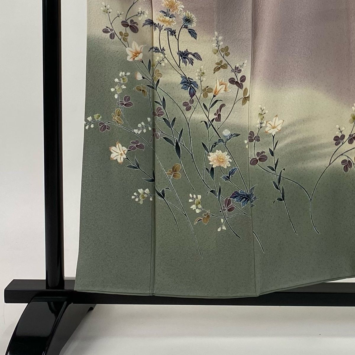 ［3131］訪問着 美品 扇面草花 ぼかし 金彩 六通 正絹 着物 袷 3131］訪問着 美品 扇面草花 ぼかし 金彩 六通 正絹 着物 袷 - メルカリ