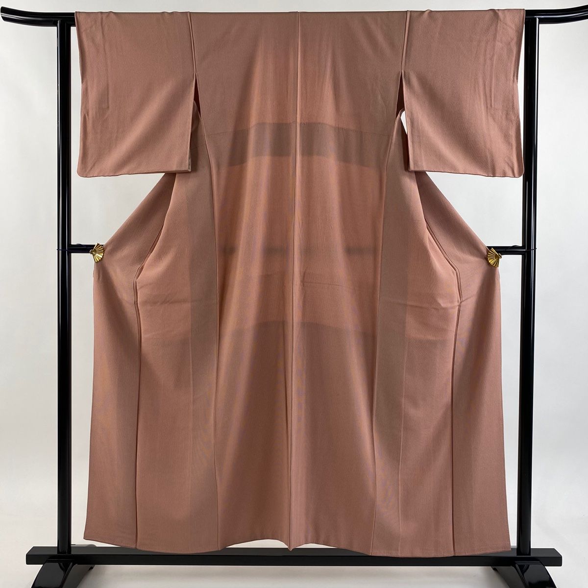 江戸小紋 身丈154 cm 裄丈61.5 S 袷 万筋 茜色 正絹 秀品