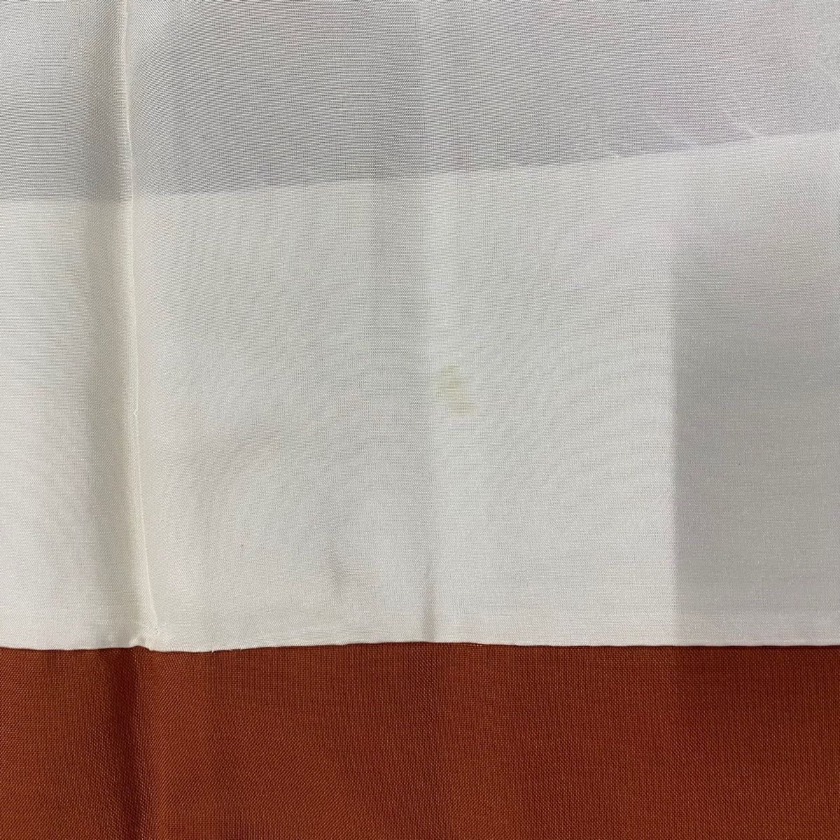  大島紬 身丈158 5 cm 裄丈65 M 袷 純泥染 証紙 縞 茶色 正絹 紬 着物