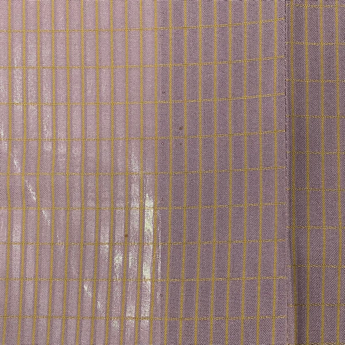  道中着 身丈125 5 cm 裄丈67 M 和装コート 着物衿 格子和装 灰紫 正絹 羽織 着物 浴衣