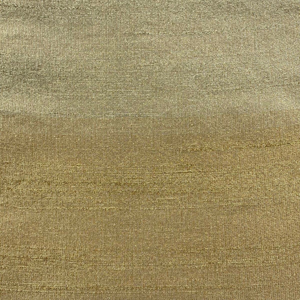 袋帯 桝屋高尾 落款 純金綴錦 段霞文 箔 ベージュ 全通 正絹