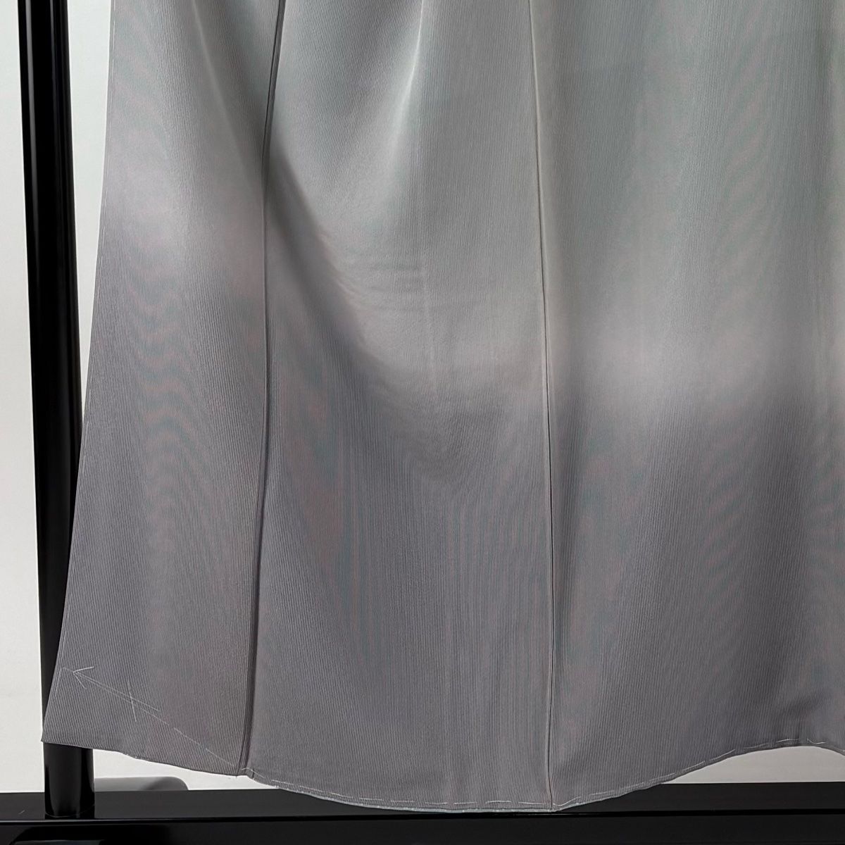 付下げ 身丈156 cm 裄丈68 L 袷 万筋 ぼかし 灰色 正絹