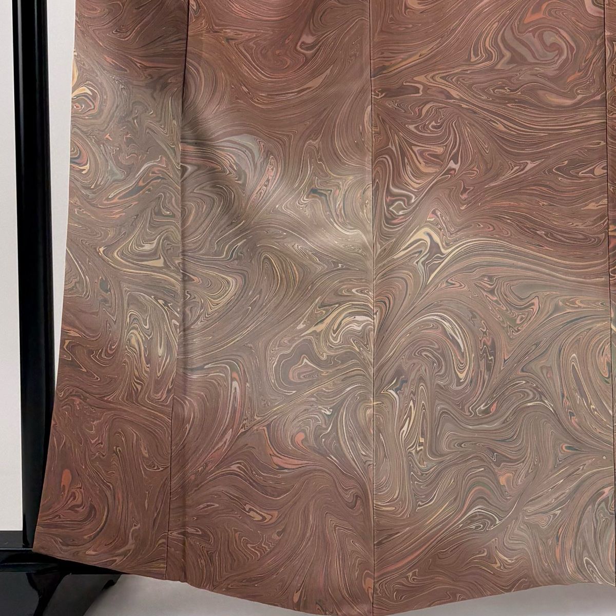 付下げ 身丈159 5 cm 裄丈64 M 袷 墨流し ぼかし 薄小豆 正絹