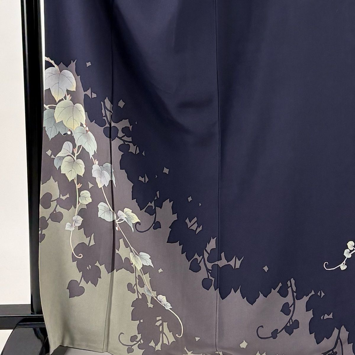 平和屋着物○訪問着 刺繍 三日月 黒地 正絹 逸品 AABD1099ck 2025年